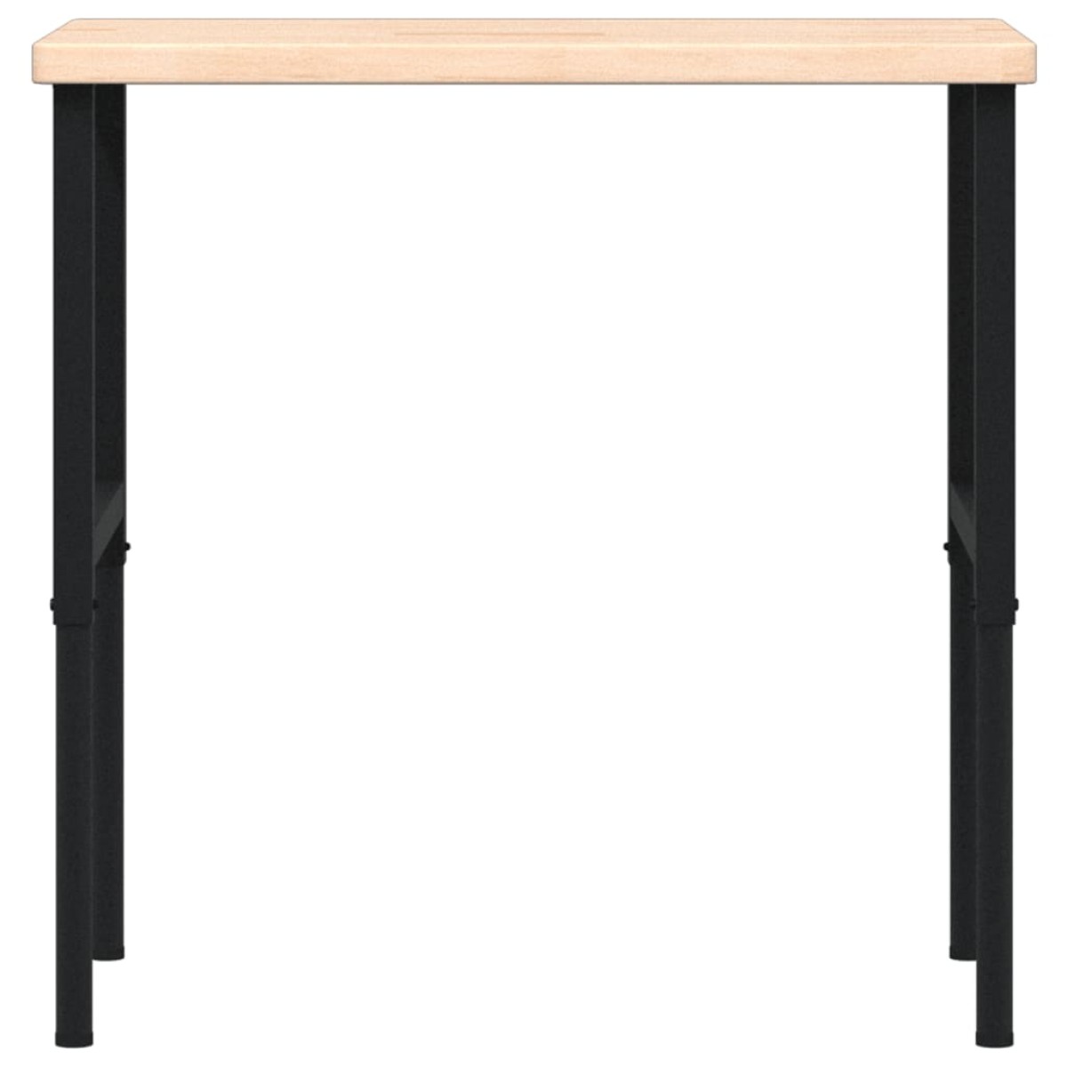 vidaXL Πάγκος Εργασίας Ορθογώνιος 100x60x(73-99,5) εκ Μασίφ Ξύλο Δρυός
