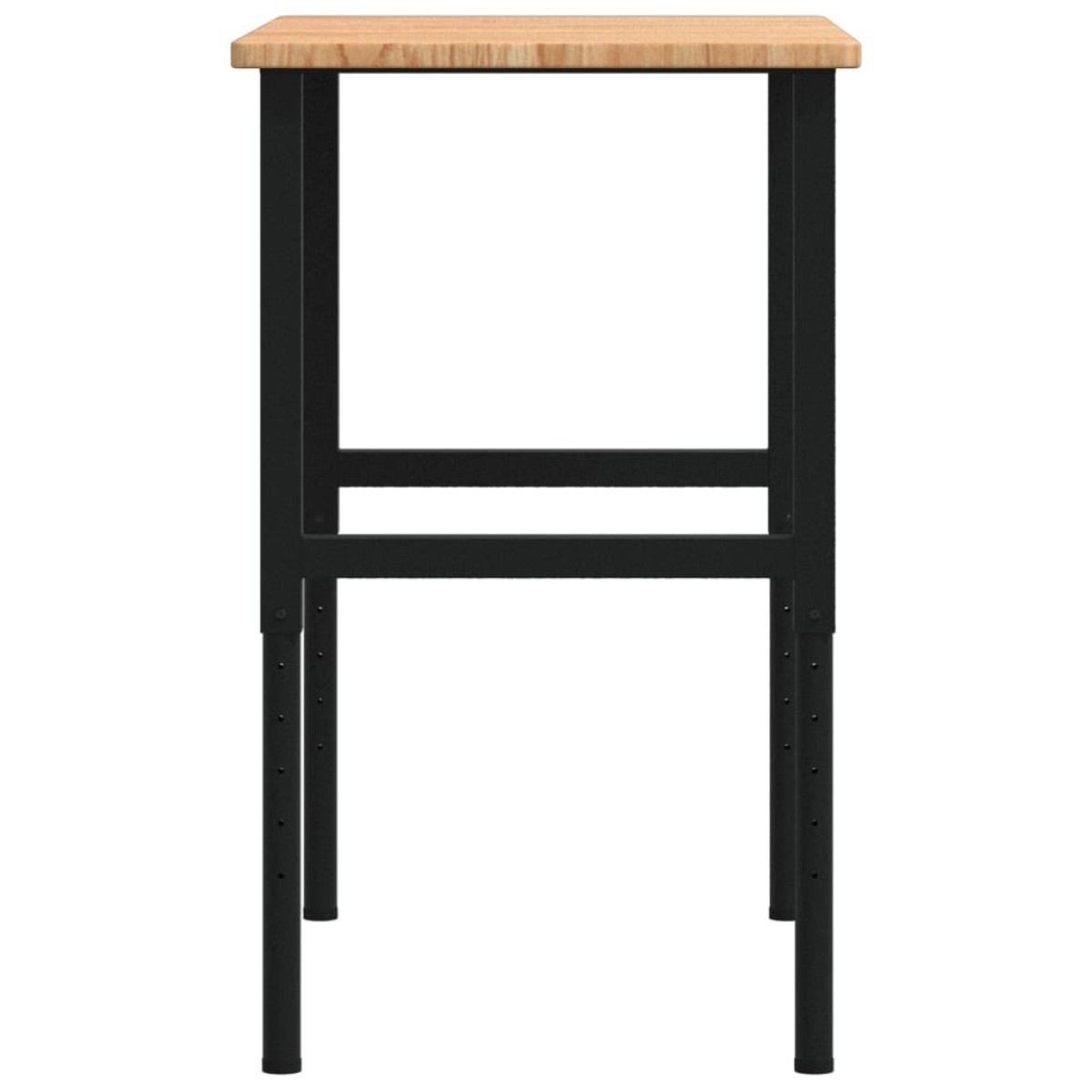 vidaXL Πάγκος Εργασίας Ορθογώνιος 100x60x(71,5-98) εκ Μασίφ Ξύλο Δρυός