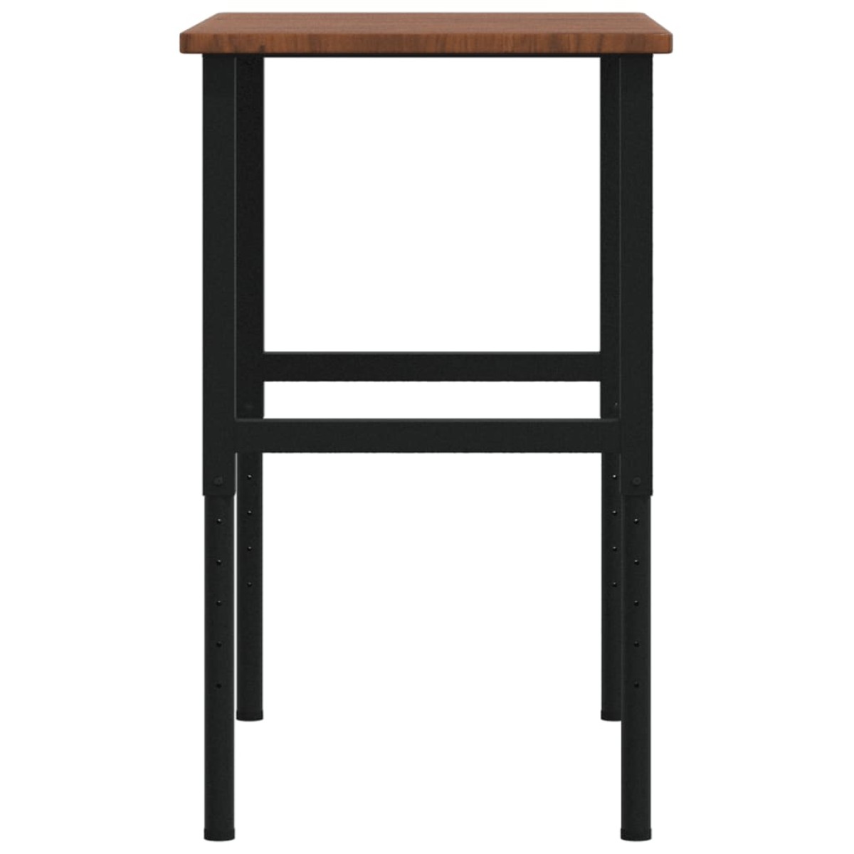 vidaXL Πάγκος Εργασίας Ορθογώνιος 100x60x(71,5-98) εκ Μασίφ Ξύλο Δρυός
