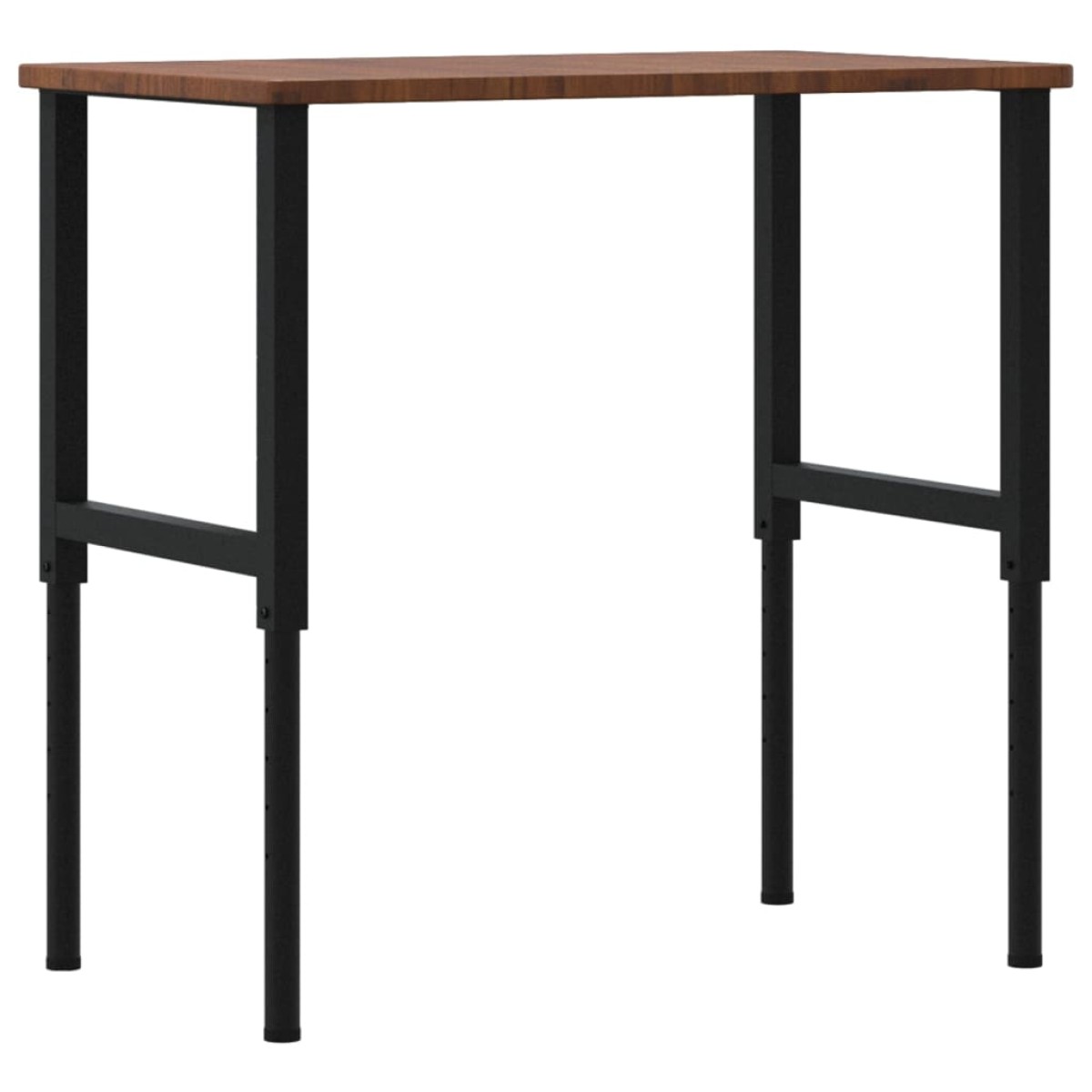 vidaXL Πάγκος Εργασίας Ορθογώνιος 100x60x(71,5-98) εκ Μασίφ Ξύλο Δρυός