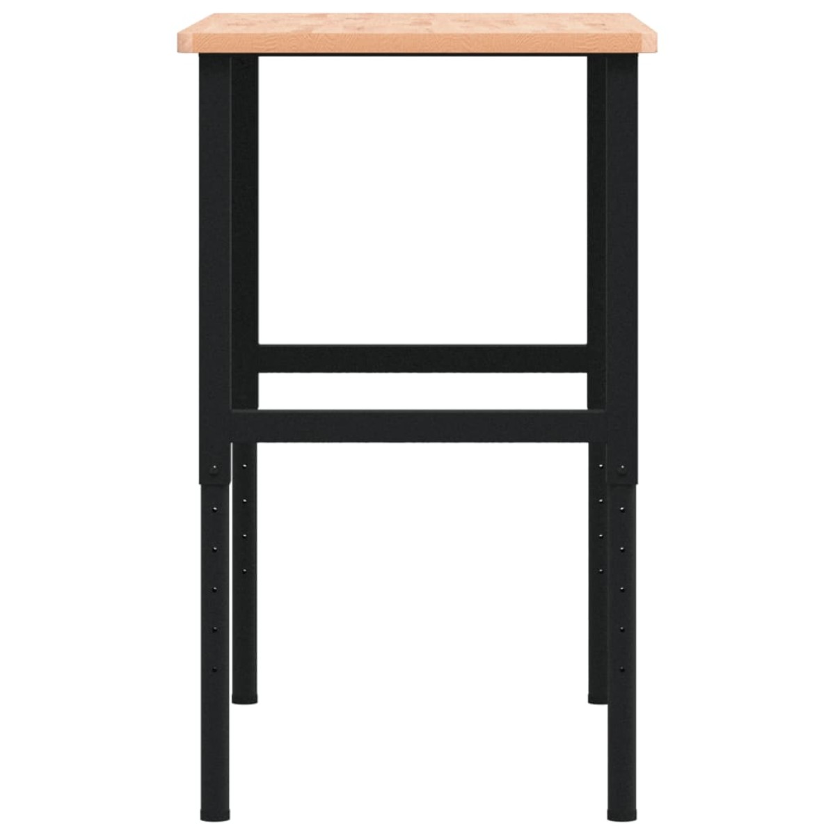 vidaXL Πάγκος Εργασίας Ορθογώνιος 100x60x(71,5-98) εκ Μασίφ Ξύλο Οξιάς