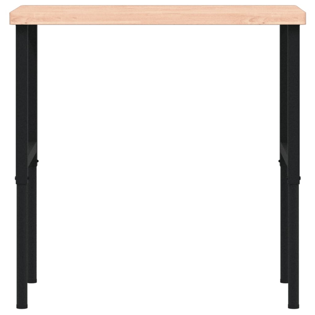vidaXL Πάγκος Εργασίας Ορθογώνιος 100x60x(73-99,5) εκ Μασίφ Ξύλο Οξιάς