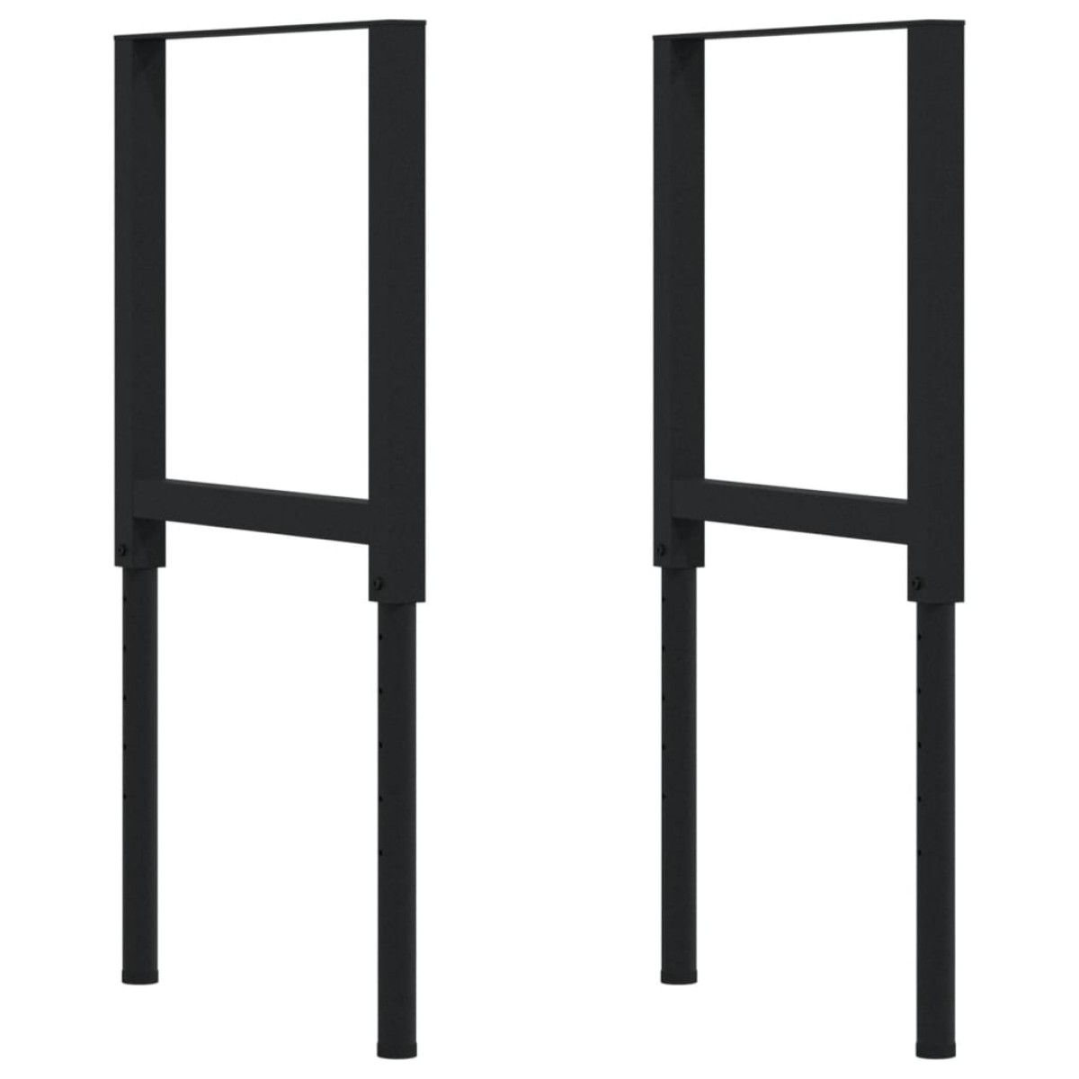 vidaXL Πάγκος Εργασίας Ορθογώνιος 100x60x(73-99,5) εκ Μασίφ Ξύλο Οξιάς