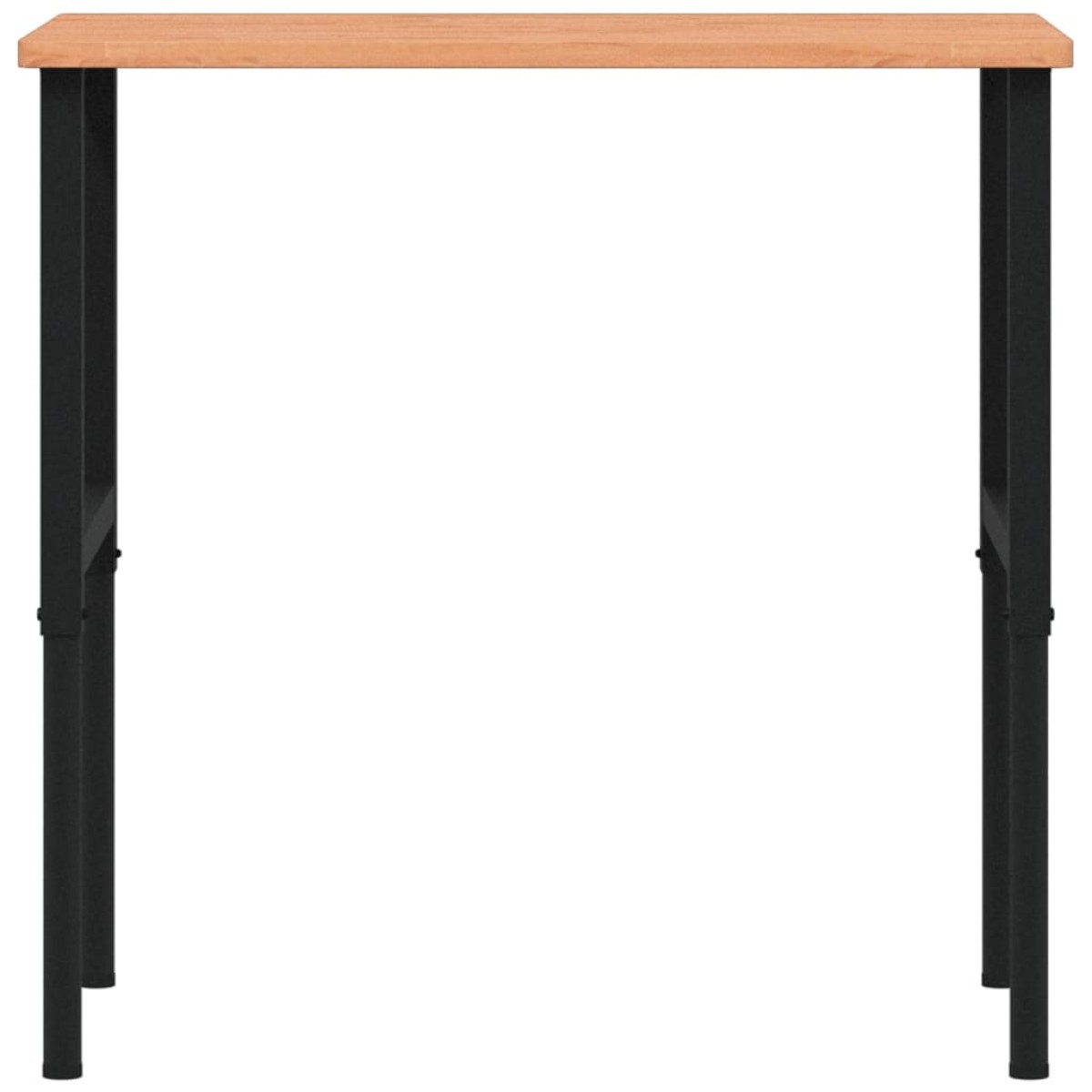 vidaXL Πάγκος Εργασίας Ορθογώνιος 100x60x(71,5-98) εκ Μασίφ Ξύλο Οξιάς