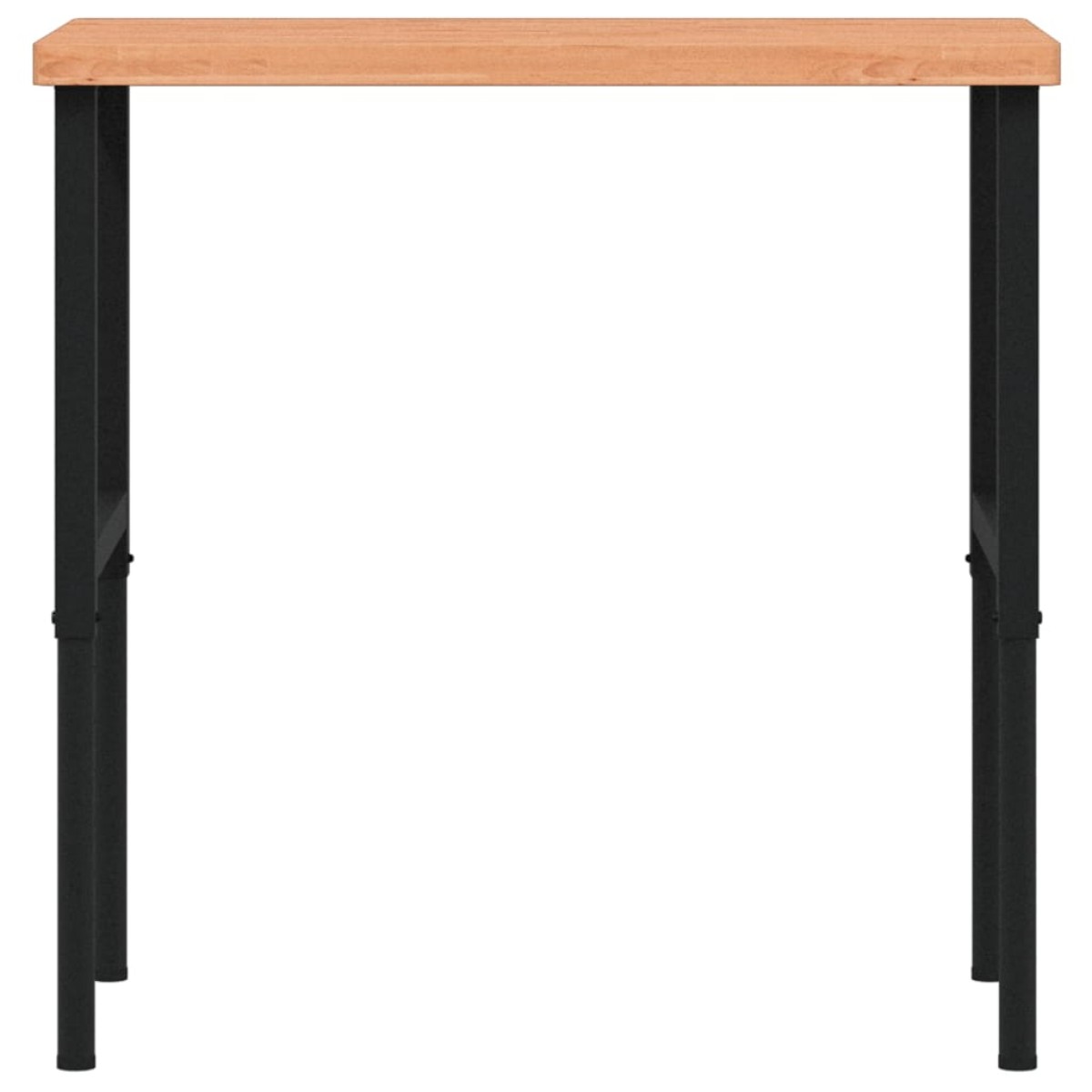 vidaXL Πάγκος Εργασίας Ορθογώνιος 100x60x(73-99,5) εκ Μασίφ Ξύλο Οξιάς