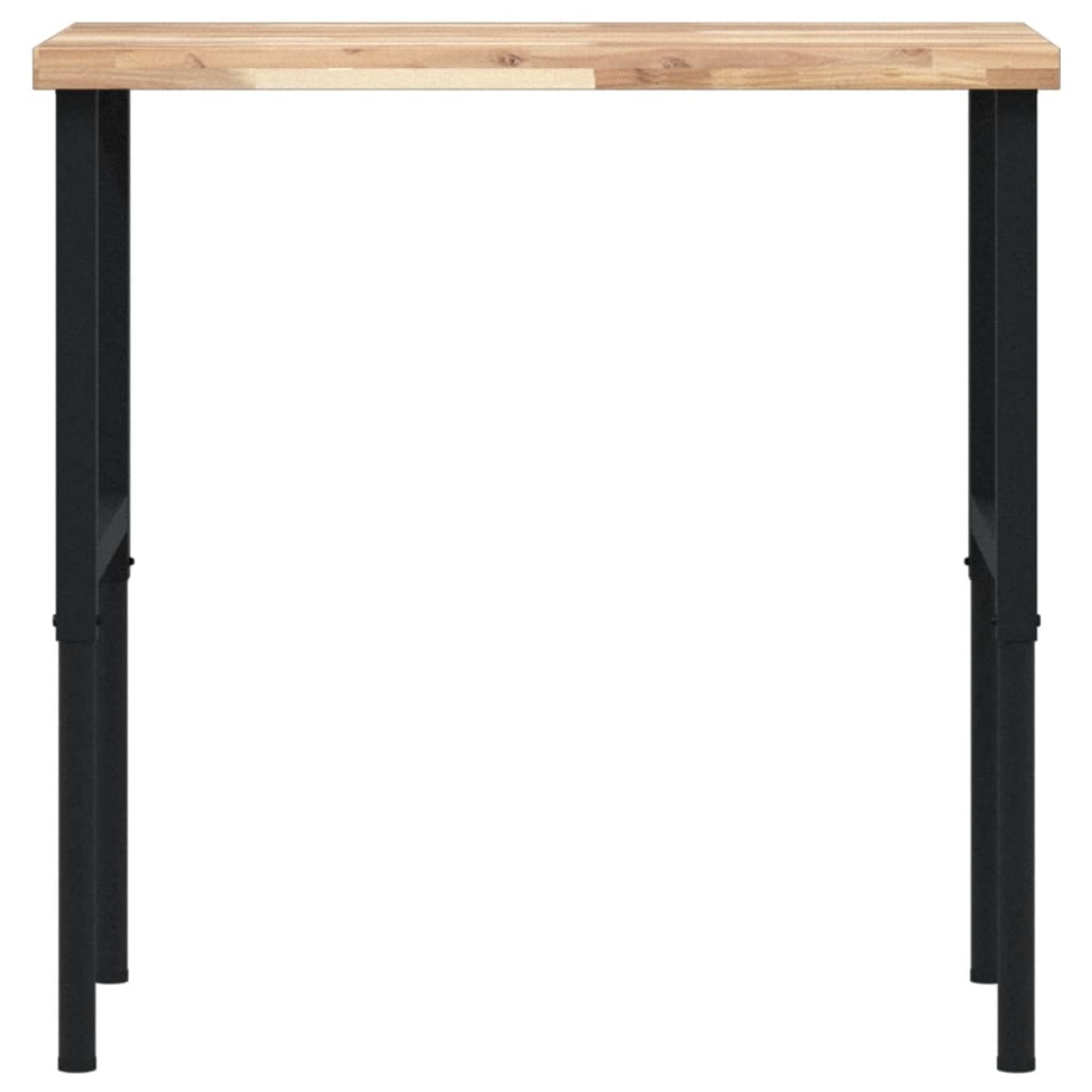 vidaXL Πάγκος Εργασίας Ορθογώνιος100x60x(73-99,5)εκ Μασίφ Ξύλο Ακακίας