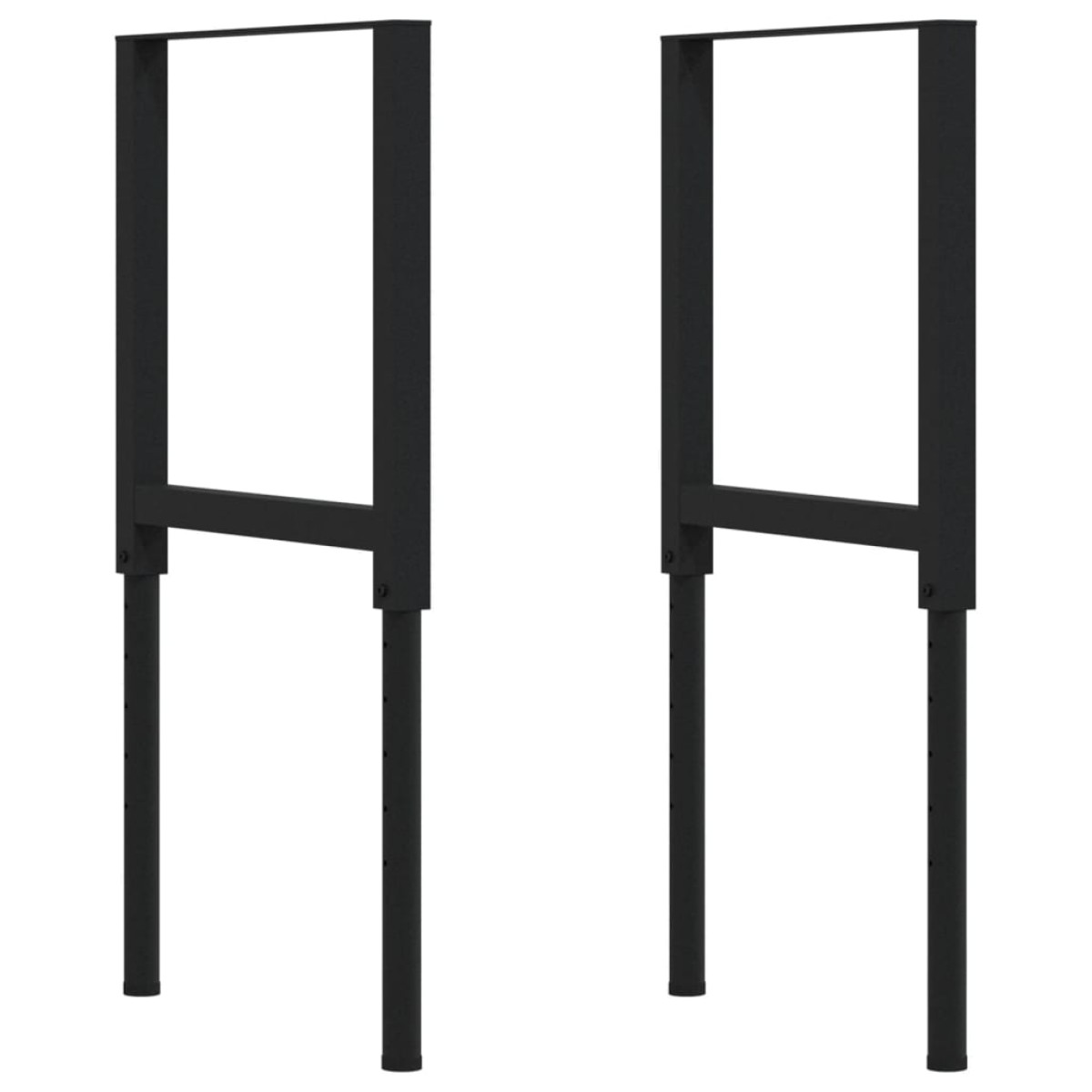 vidaXL Πάγκος Εργασίας Ορθογώνιος 80x60x(73-99,5)εκ Μασίφ Ξύλο Ακακίας