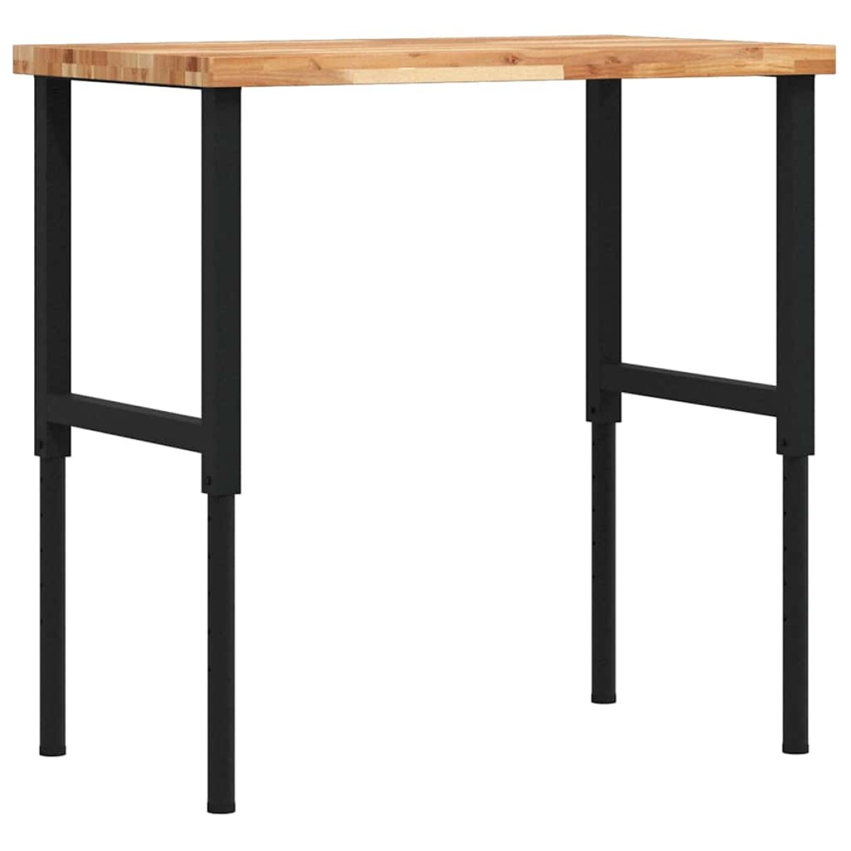 vidaXL Πάγκος Εργασίας Ορθογώνιος100x60x(73-99,5)εκ Μασίφ Ξύλο Ακακίας