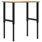 πάγκος εργασίας vidaXL 80x60x(71,5-98) cm Μασίφ Ξύλο Δρυς