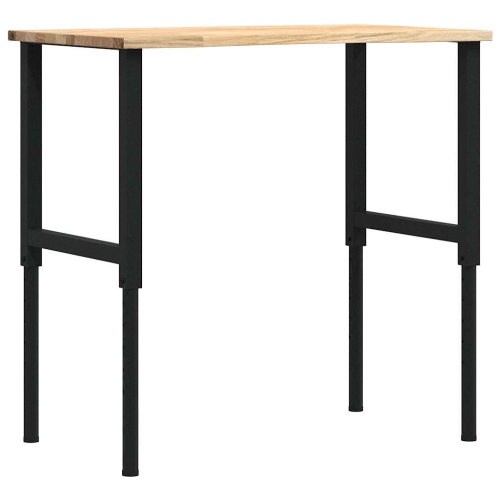 VidaXL Πάγκος Εργασίας 100x60x(71,5-98) cm Μασίφ Ξύλο Δρυς