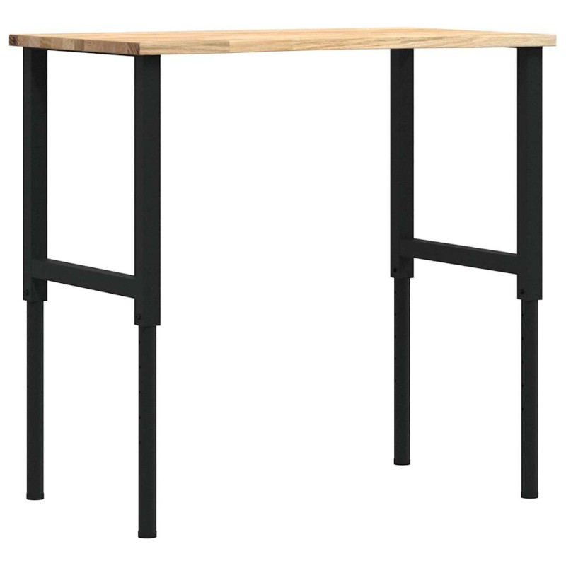 VidaXL Πάγκος Εργασίας 100x60x(71,5-98) cm Μασίφ Ξύλο Δρυς