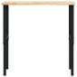 VidaXL Πάγκος Εργασίας 100x60x(71,5-98) cm Μασίφ Ξύλο Δρυς