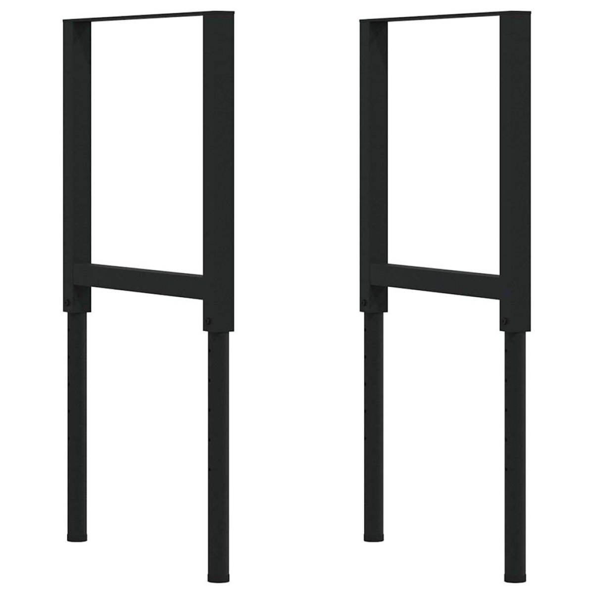 VidaXL Πάγκος Εργασίας 100x60x(71,5-98) cm Μασίφ Ξύλο Δρυς
