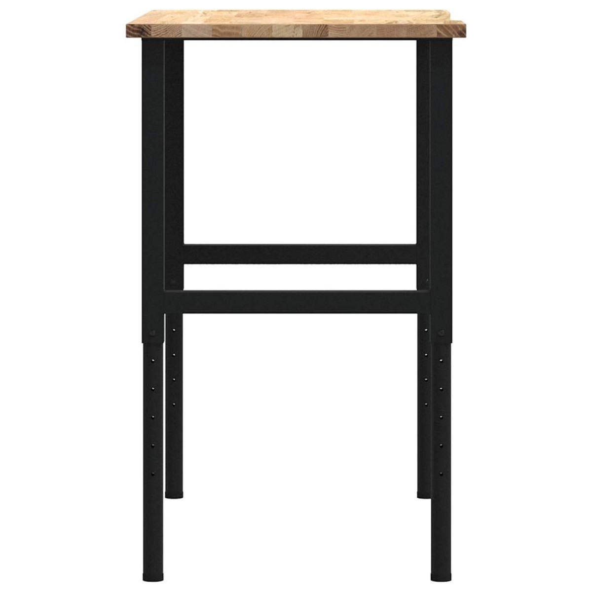 VidaXL Πάγκος Εργασίας 100x60x(71,5-98) cm Μασίφ Ξύλο Δρυς