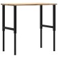 VidaXL Πάγκος Εργασίας 100x60x(71,5-98) cm Μασίφ Ξύλο Δρυς