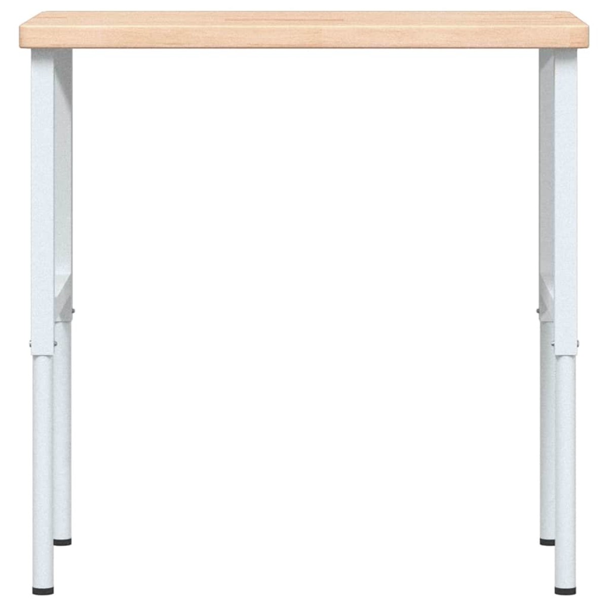 vidaXL Πάγκος Εργασίας Ορθογώνιος 100x60x(73-99,5) εκ Μασίφ Ξύλο Δρυός