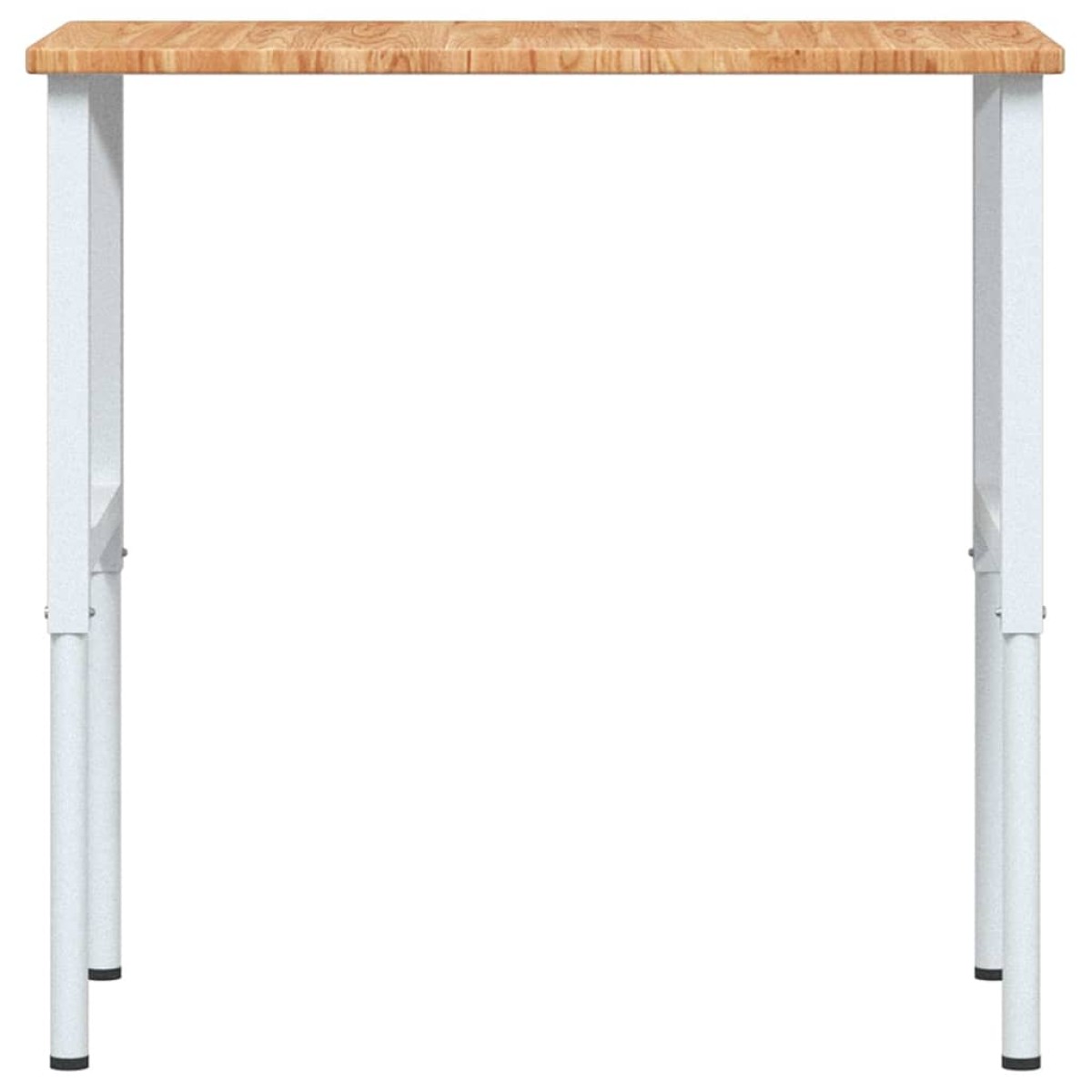 vidaXL Πάγκος Εργασίας Ορθογώνιος 100x60x(71,5-98) εκ Μασίφ Ξύλο Δρυός