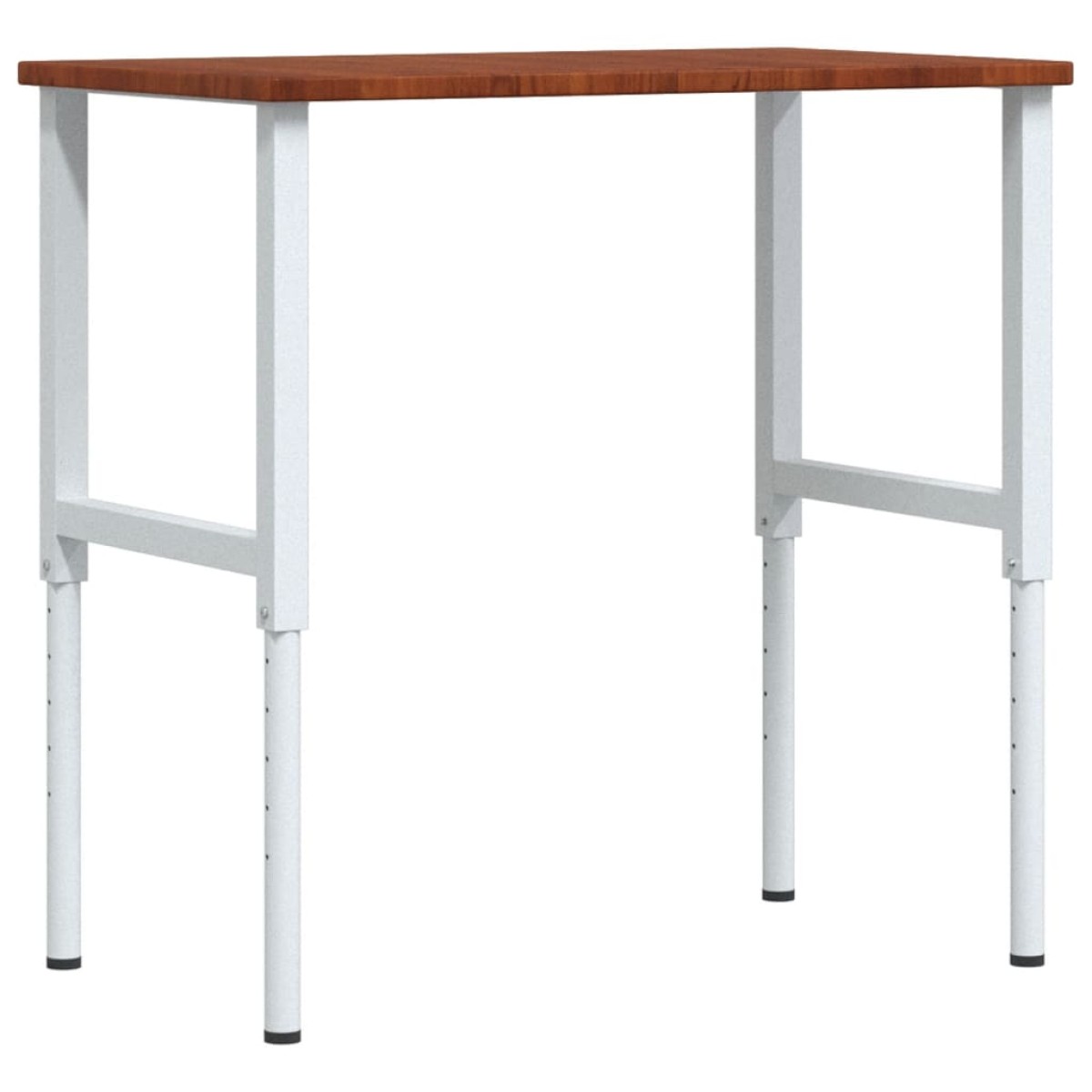 vidaXL Πάγκος Εργασίας Ορθογώνιος 100x60x(71,5-98) εκ Μασίφ Ξύλο Δρυός