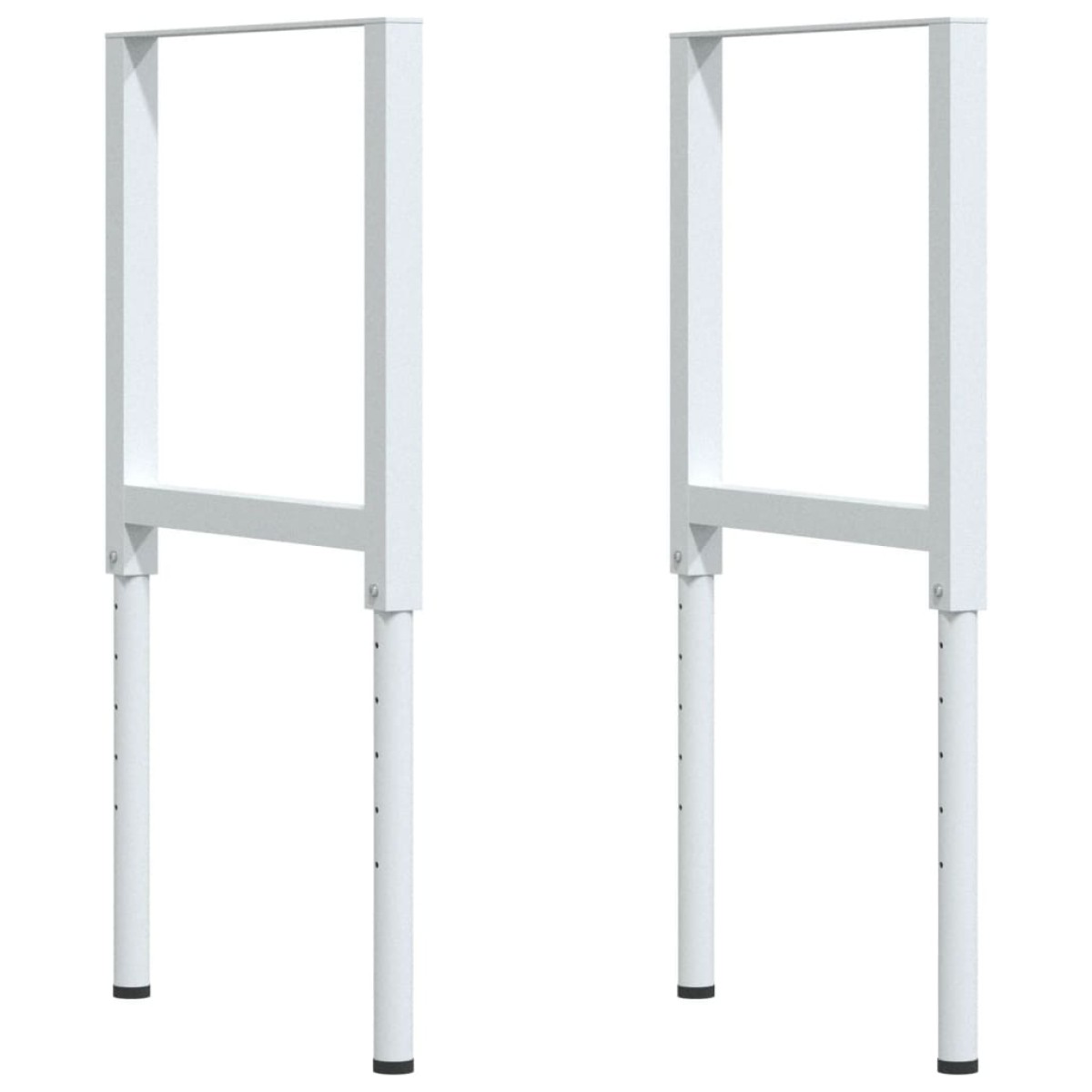 vidaXL Πάγκος Εργασίας Ορθογώνιος 100x60x(71,5-98) εκ Μασίφ Ξύλο Δρυός