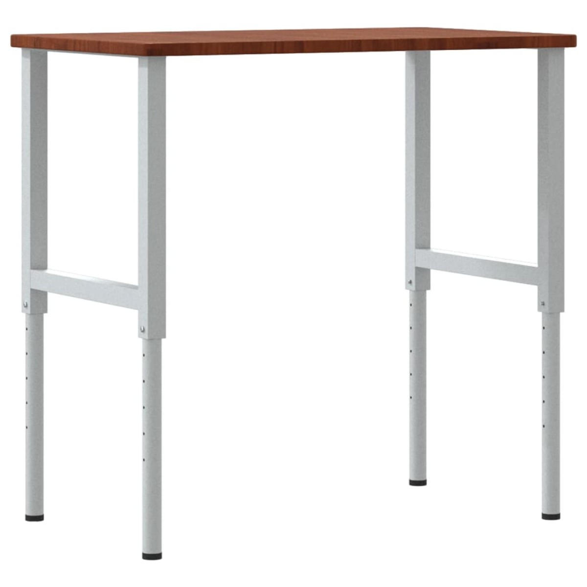 vidaXL Πάγκος Εργασίας Ορθογώνιος 100x60x(71,5-98) εκ Μασίφ Ξύλο Δρυός