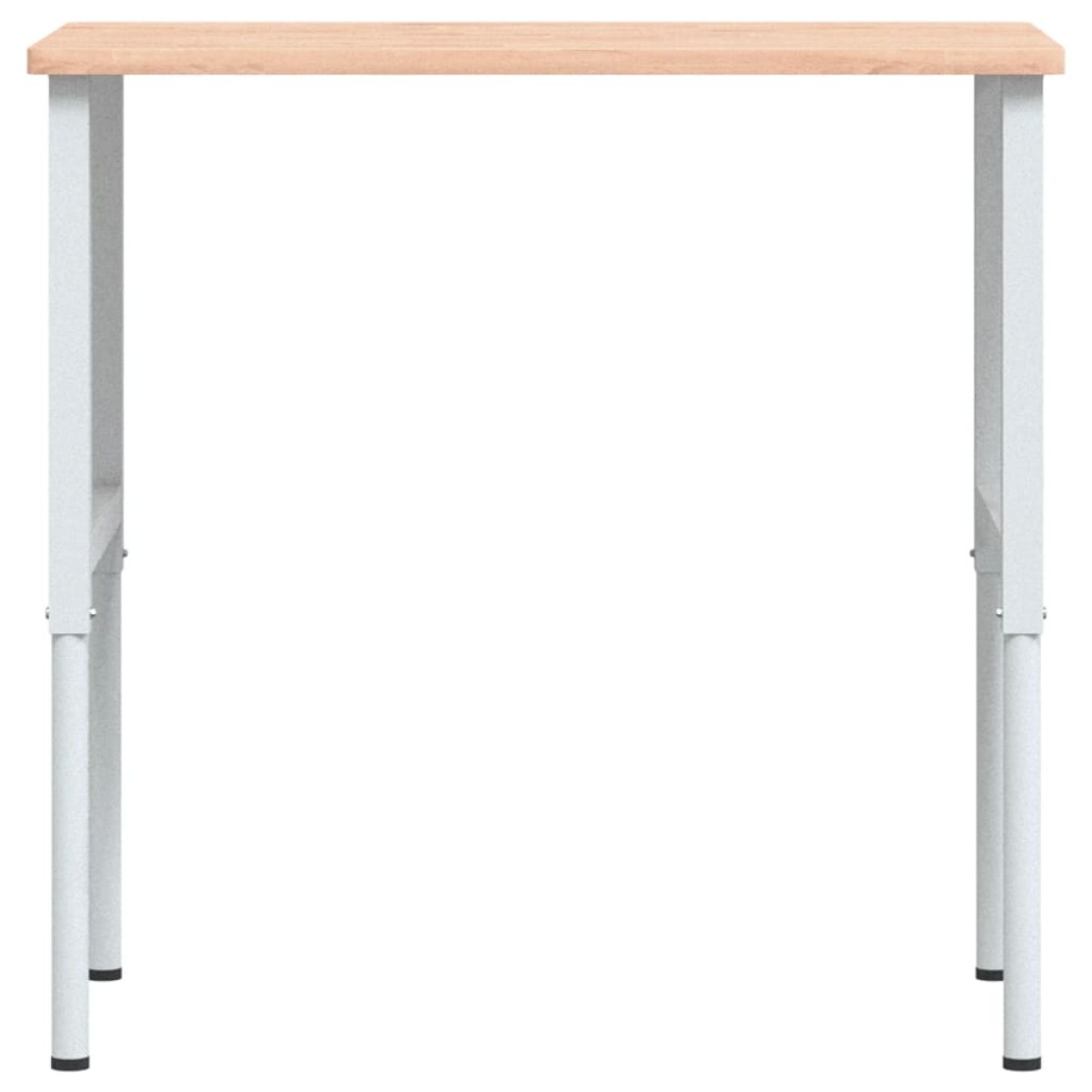 vidaXL Πάγκος Εργασίας Ορθογώνιος 100x60x(71,5-98) εκ Μασίφ Ξύλο Οξιάς