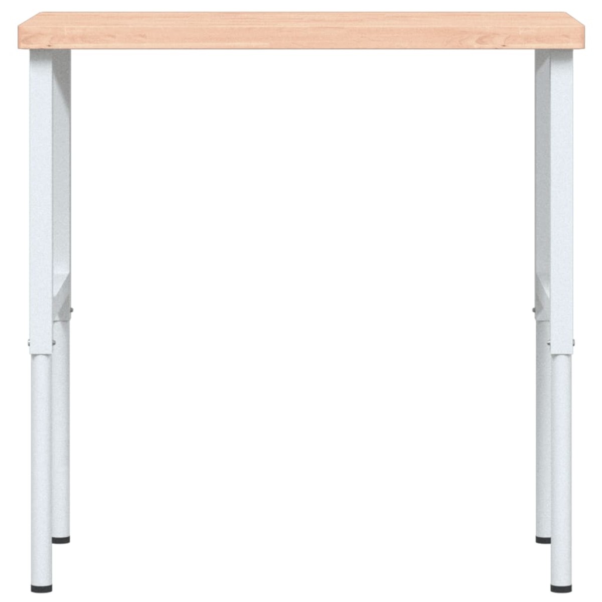 vidaXL Πάγκος Εργασίας Ορθογώνιος 100x60x(73-99,5) εκ Μασίφ Ξύλο Οξιάς