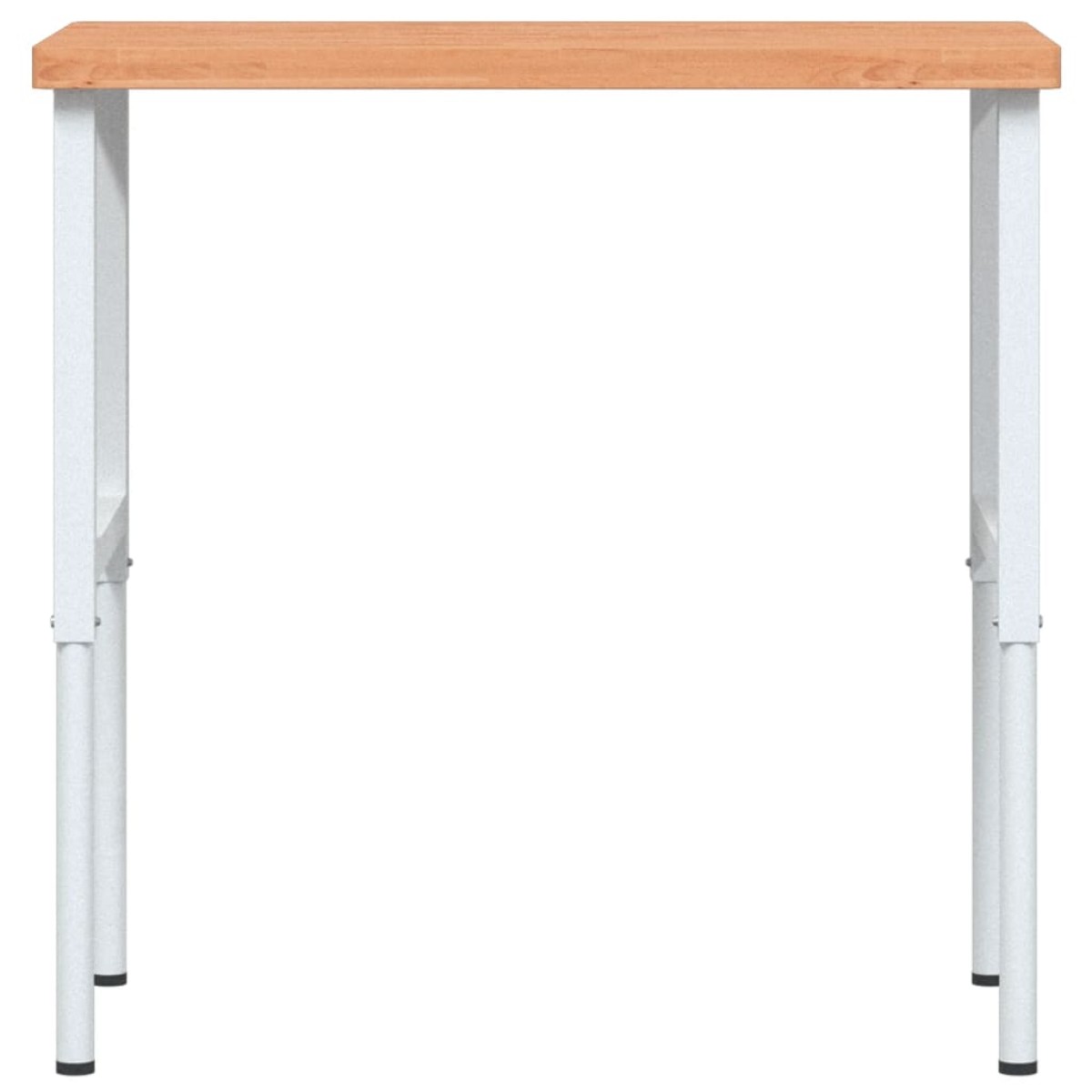 vidaXL Πάγκος Εργασίας Ορθογώνιος 100x60x(73-99,5) εκ Μασίφ Ξύλο Οξιάς