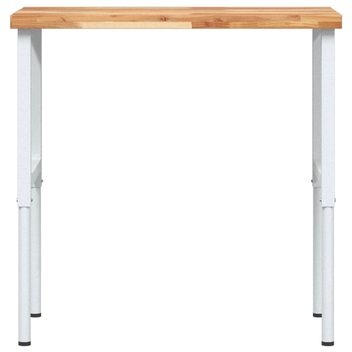 vidaXL Πάγκος Εργασίας Ορθογώνιος100x60x(73-99,5)εκ Μασίφ Ξύλο Ακακίας