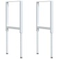 πάγκος εργασίας vidaXL 80x60x(71,5-98) cm Μασίφ Ξύλο Δρυς