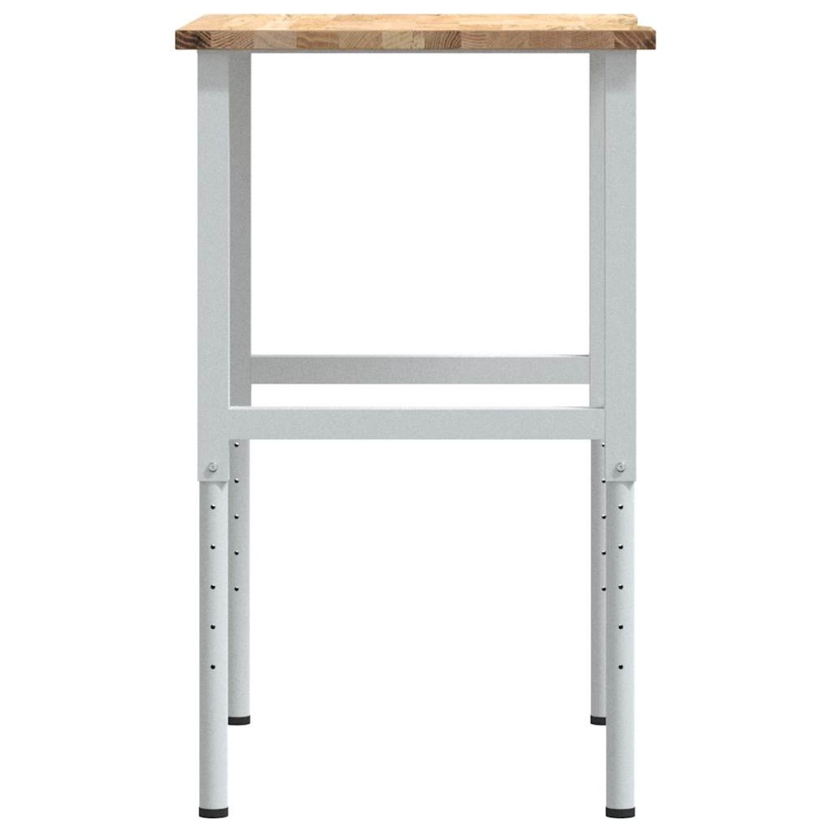πάγκος εργασίας vidaXL 80x60x(71,5-98) cm Μασίφ Ξύλο Δρυς