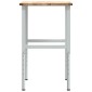 πάγκος εργασίας vidaXL 80x60x(71,5-98) cm Μασίφ Ξύλο Δρυς
