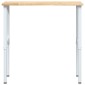 VidaXL Πάγκος Εργασίας 100x60x(71,5-98) cm Μασίφ Ξύλο Δρυς