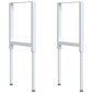VidaXL Πάγκος Εργασίας 100x60x(71,5-98) cm Μασίφ Ξύλο Δρυς