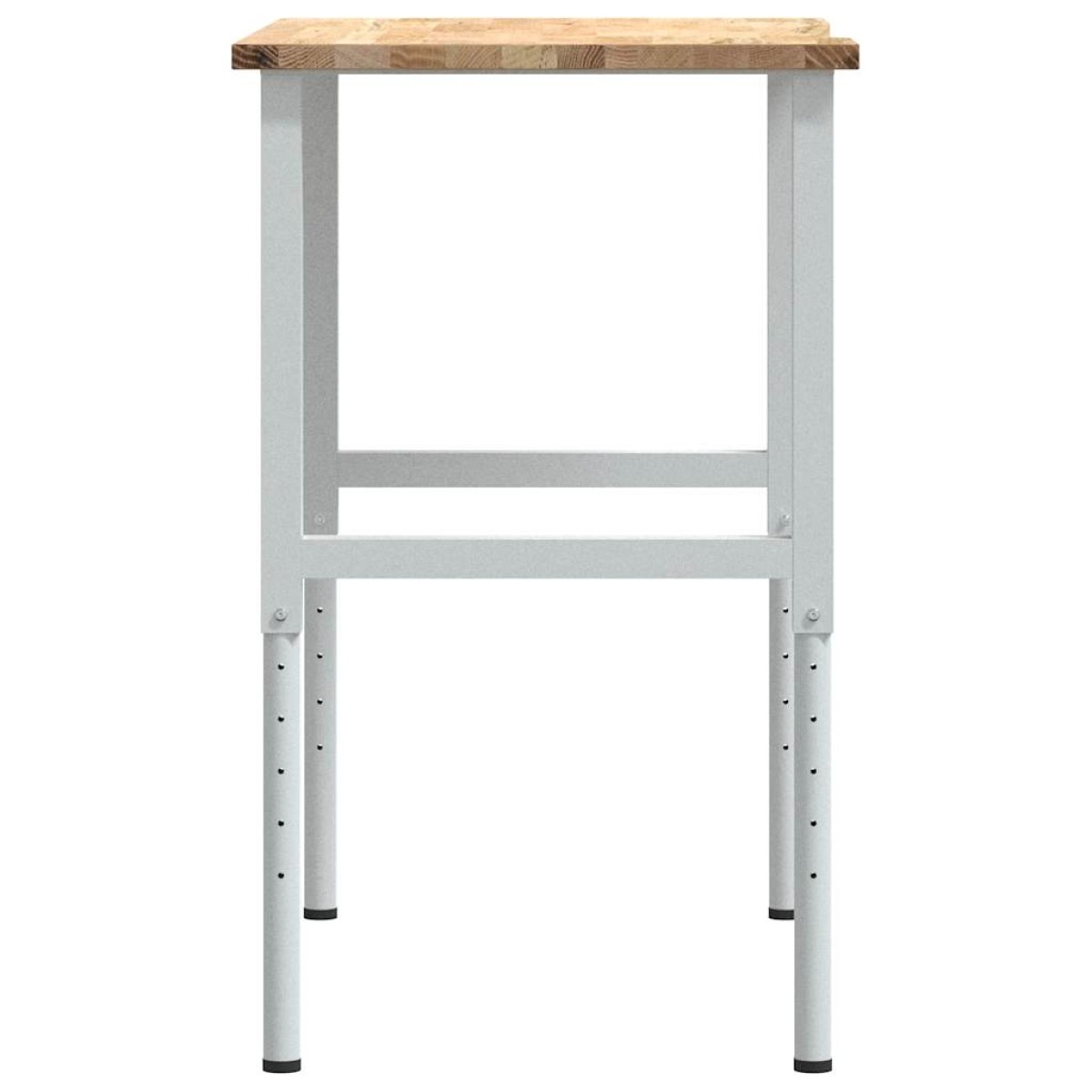 VidaXL Πάγκος Εργασίας 100x60x(71,5-98) cm Μασίφ Ξύλο Δρυς