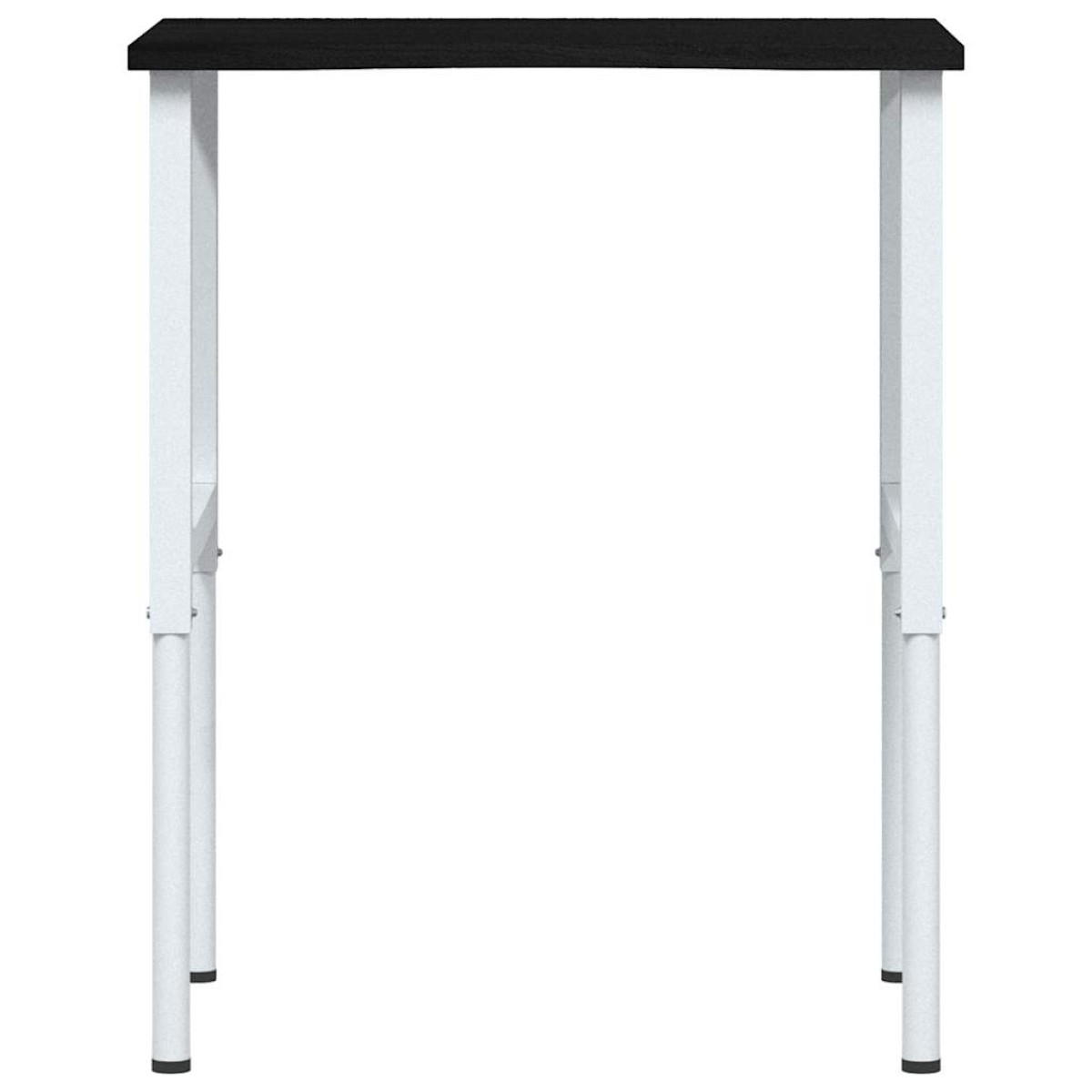 vidaXL πάγκος εργασίας σκούρο καφέ 80x60x(71,5-98) cm μασίφ ξύλο δρυς