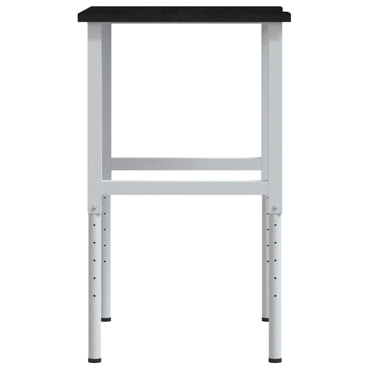 vidaXL πάγκος εργασίας σκούρο καφέ 80x60x(71,5-98) cm μασίφ ξύλο δρυς