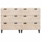 vidaXL Πλαϊνό γραφείο 2 τμχ. 60 x 33 x 75 cm Στερεό ξύλο μάνγκο