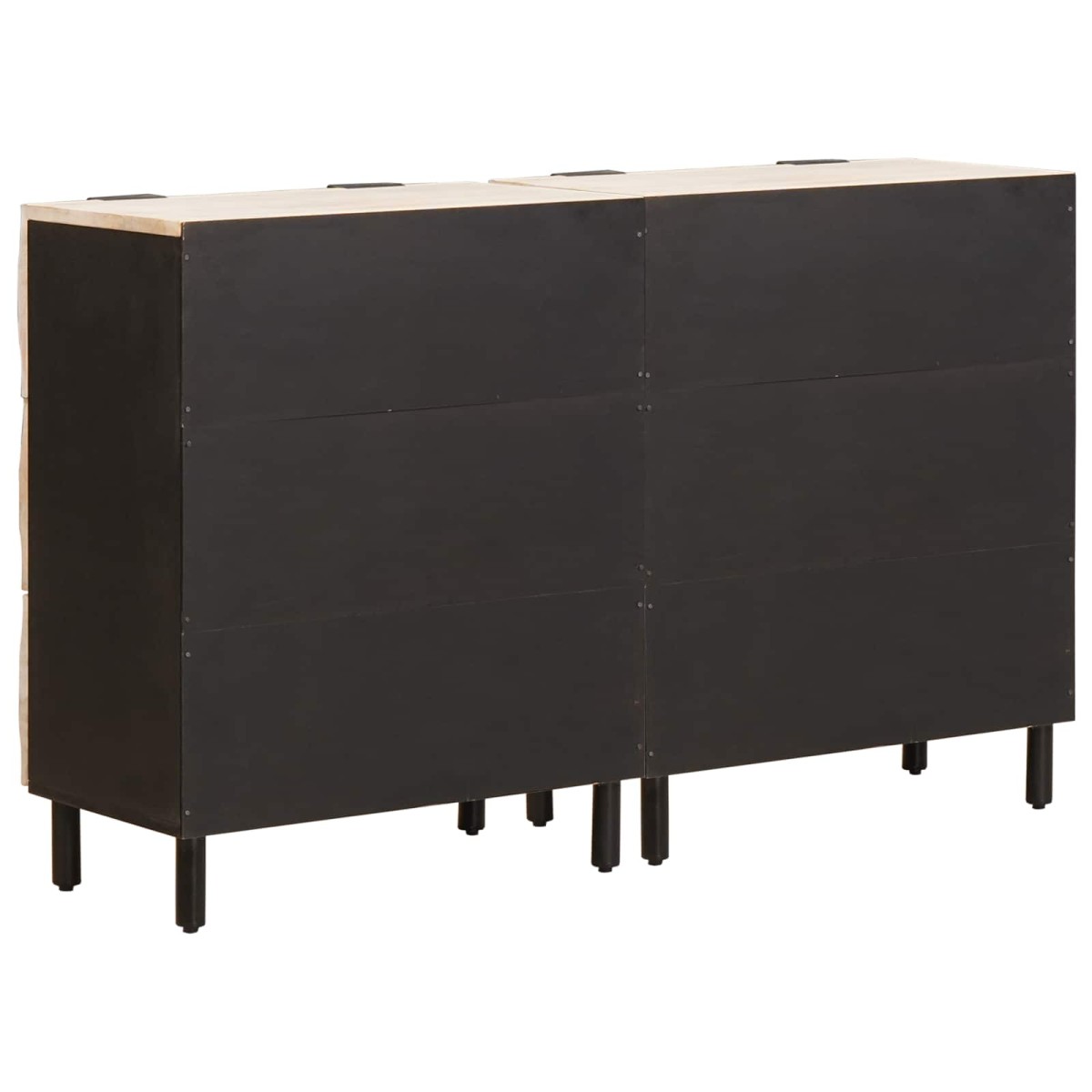 vidaXL Πλαϊνό γραφείο 2 τμχ. 60 x 33 x 75 cm Στερεό ξύλο μάνγκο