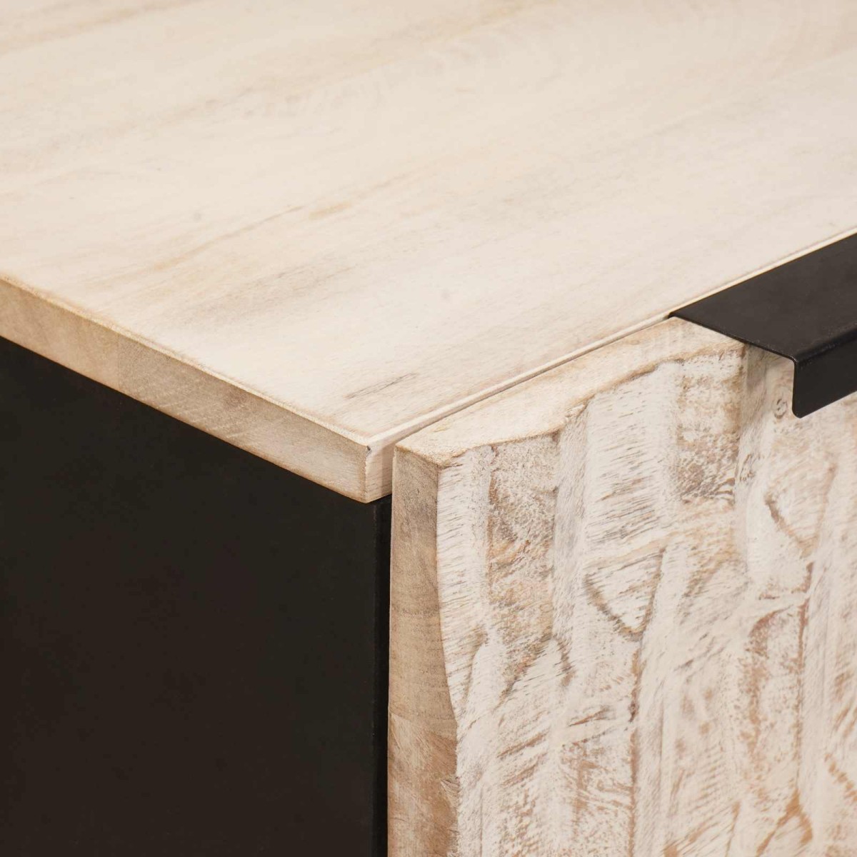 vidaXL Πλαϊνό γραφείο 2 τμχ. 60 x 33 x 75 cm Στερεό ξύλο μάνγκο