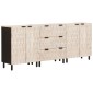 vidaXL Πλαϊνό γραφείο 3 τμχ. 60 x 33 x 75 cm Στερεό ξύλο μάνγκο