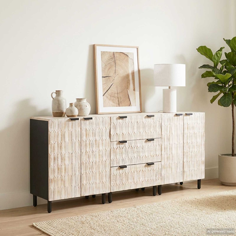 vidaXL Πλαϊνό γραφείο 3 τμχ. 60 x 33 x 75 cm Στερεό ξύλο μάνγκο
