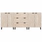 vidaXL Πλαϊνό γραφείο 3 τμχ. 60 x 33 x 75 cm Στερεό ξύλο μάνγκο