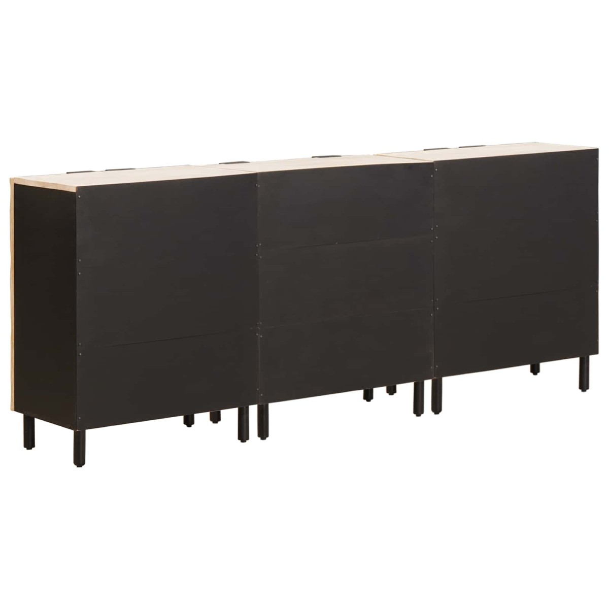 vidaXL Πλαϊνό γραφείο 3 τμχ. 60 x 33 x 75 cm Στερεό ξύλο μάνγκο