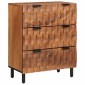 vidaXL Πλαϊνό γραφείο 2 τμχ. 60 x 33 x 75 cm Στερεό ξύλο μάνγκο