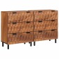 vidaXL Πλαϊνό γραφείο 2 τμχ. 60 x 33 x 75 cm Στερεό ξύλο μάνγκο