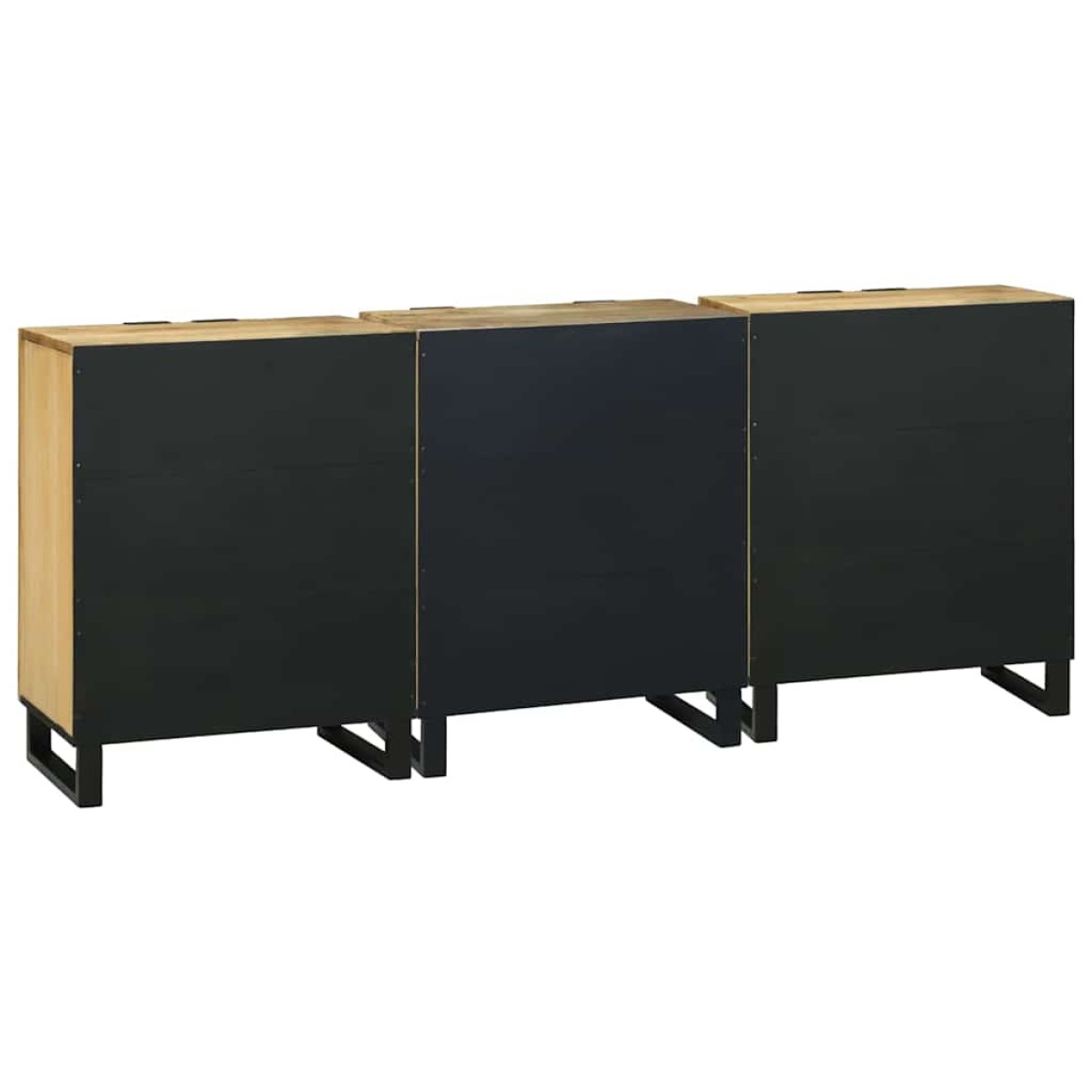 vidaXL Σετ Μπουφέδων 3 τμχ. Φυσικό 180 x 33 x 75 εκ.