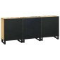 vidaXL Σετ Μπουφέδων 3 τμχ. Φυσικό 180 x 33 x 75 εκ.