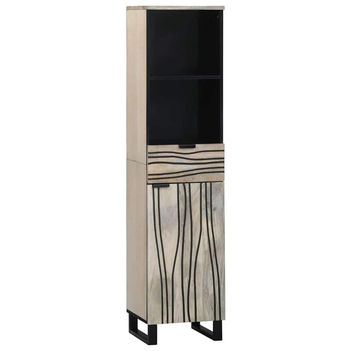 vidaXL Σετ Επίπλων Μπάνιου 3 τμχ. Λευκό 38 x 33 x 160 εκ.