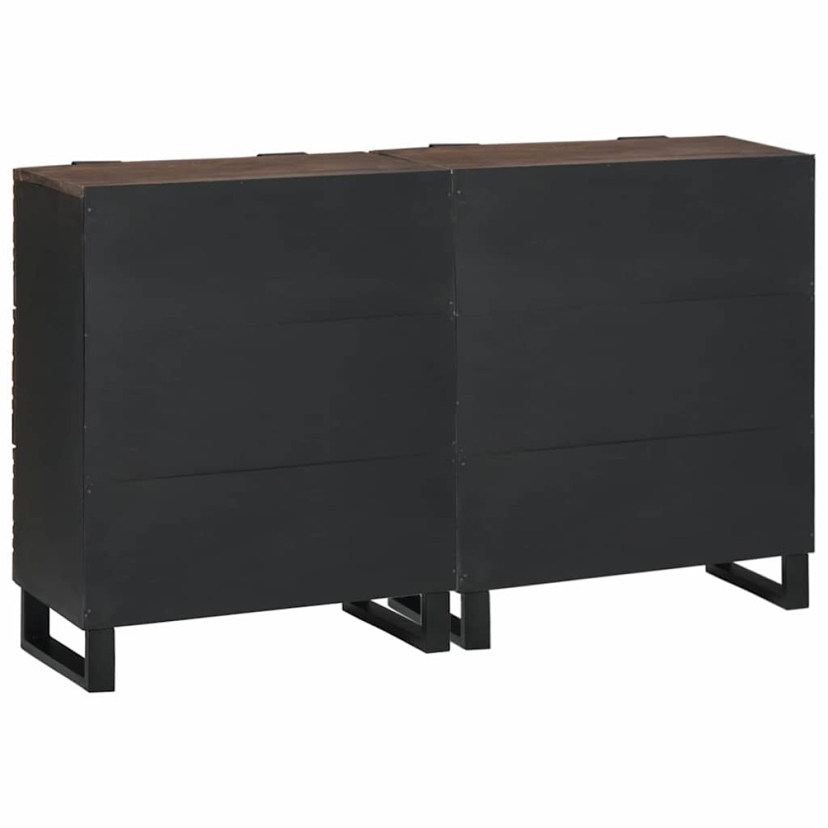 vidaXL Σετ Μπουφέδων 2 τμχ. Καρυδιά 120 x 33 x 75 εκ