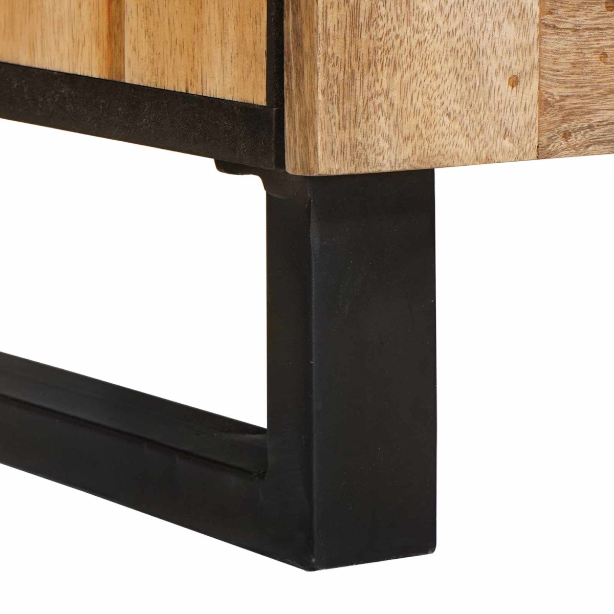 vidaXL Πλαϊνό γραφείο 2 τμχ. 60 x 33 x 75 cm Στερεό ξύλο μάνγκο Καφέ